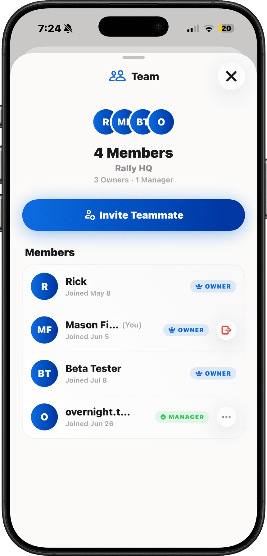 Rally Business — Built for teams